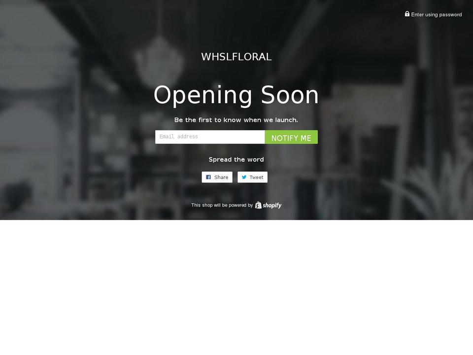 whslfloral.myshopify.com shopify website screenshot