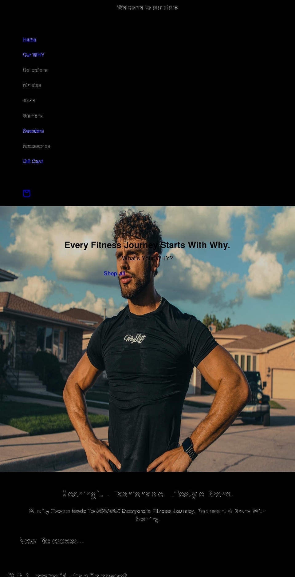 whyliftapparel.com shopify website screenshot