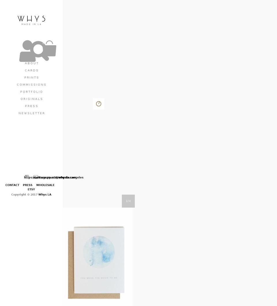 whysla.com shopify website screenshot