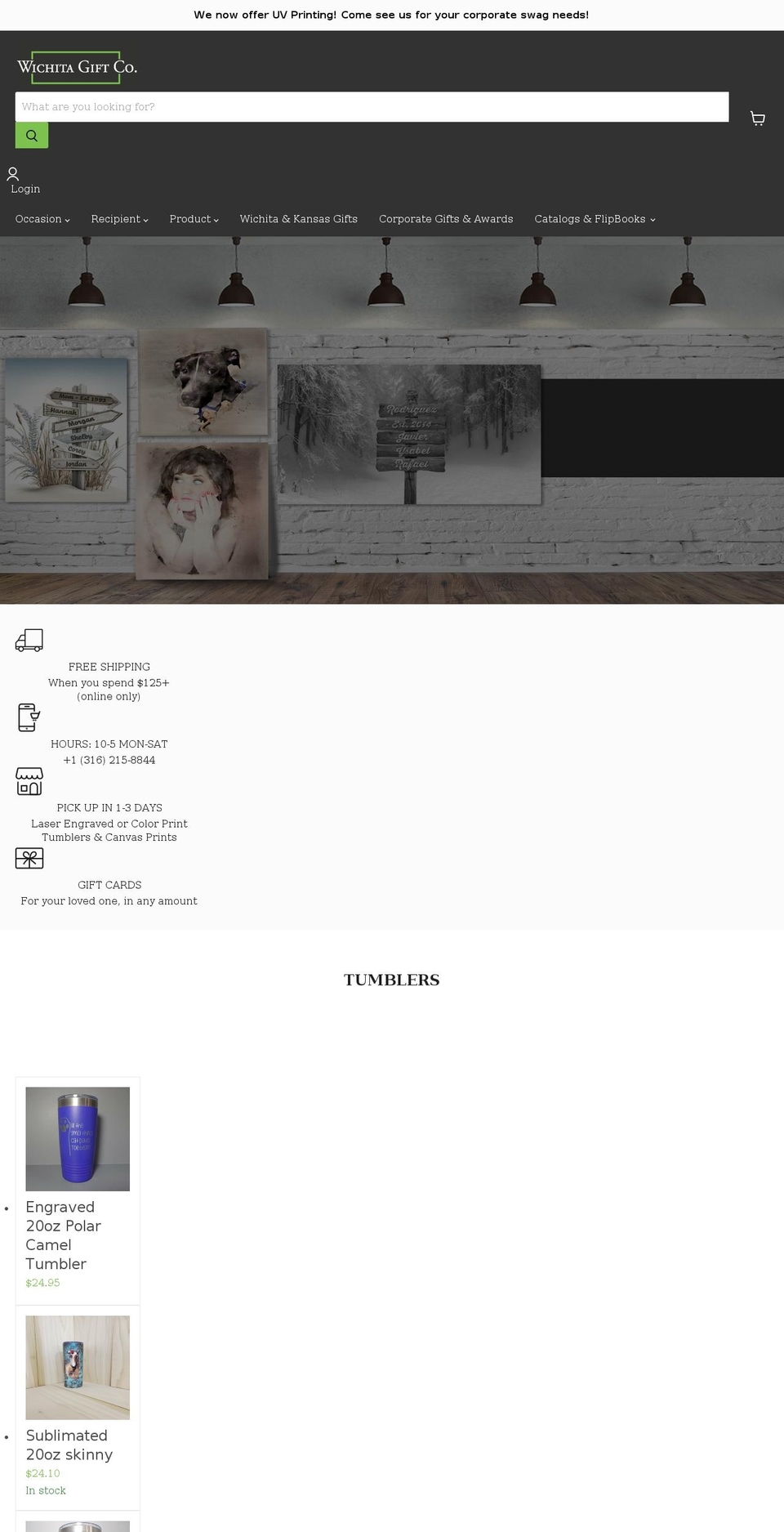 wichitagiftco.com shopify website screenshot