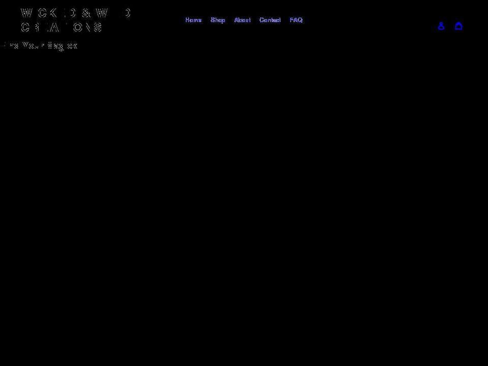 wickedandwildcreations.com shopify website screenshot