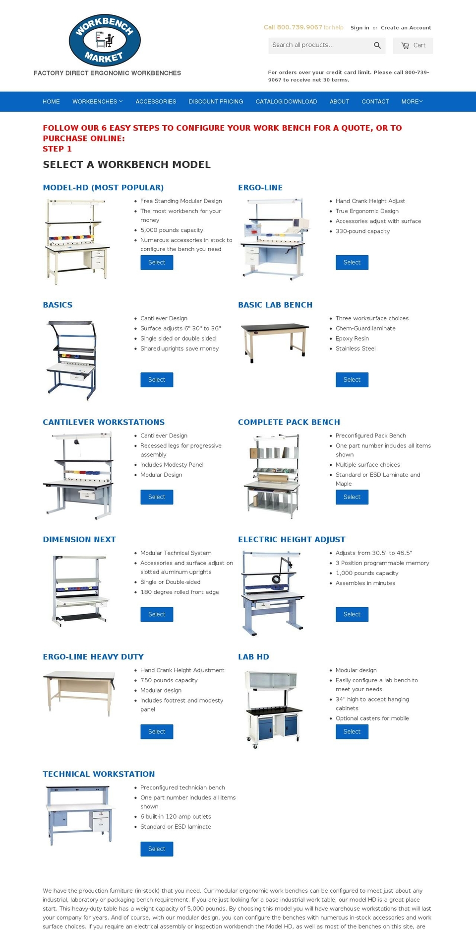 wickedgoodworkbenches.com shopify website screenshot