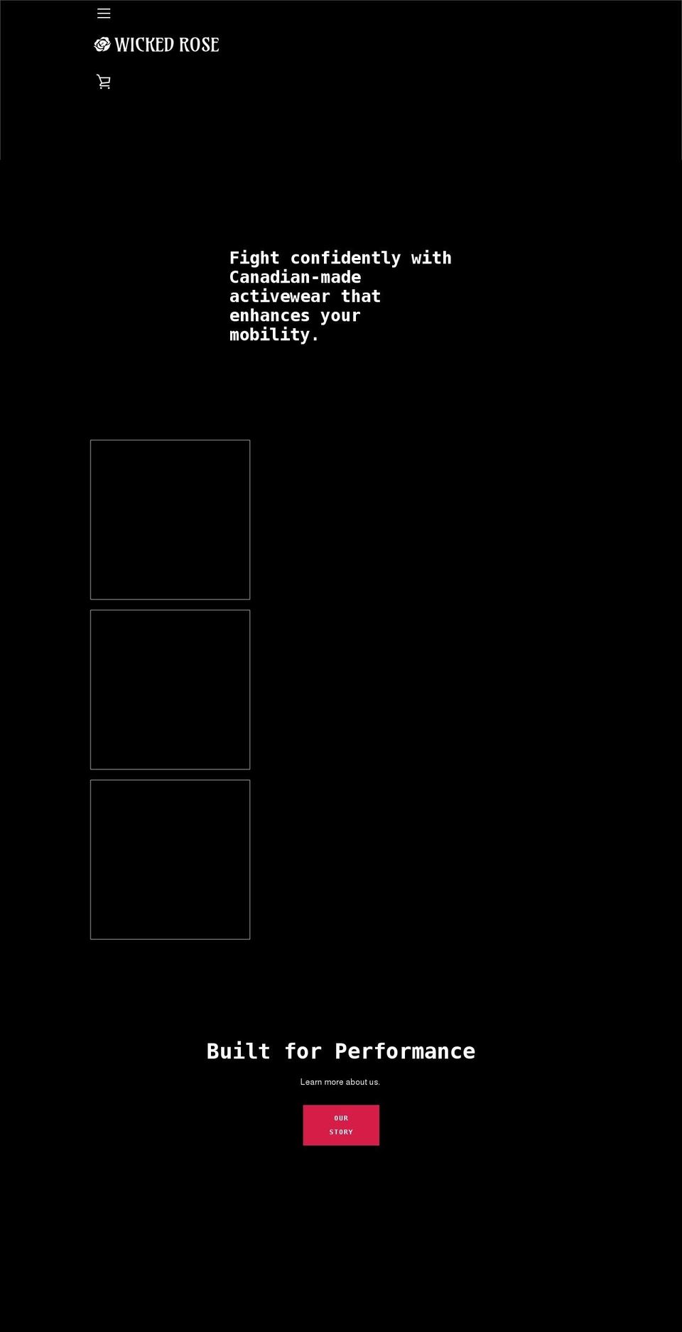 wickedrose.com shopify website screenshot