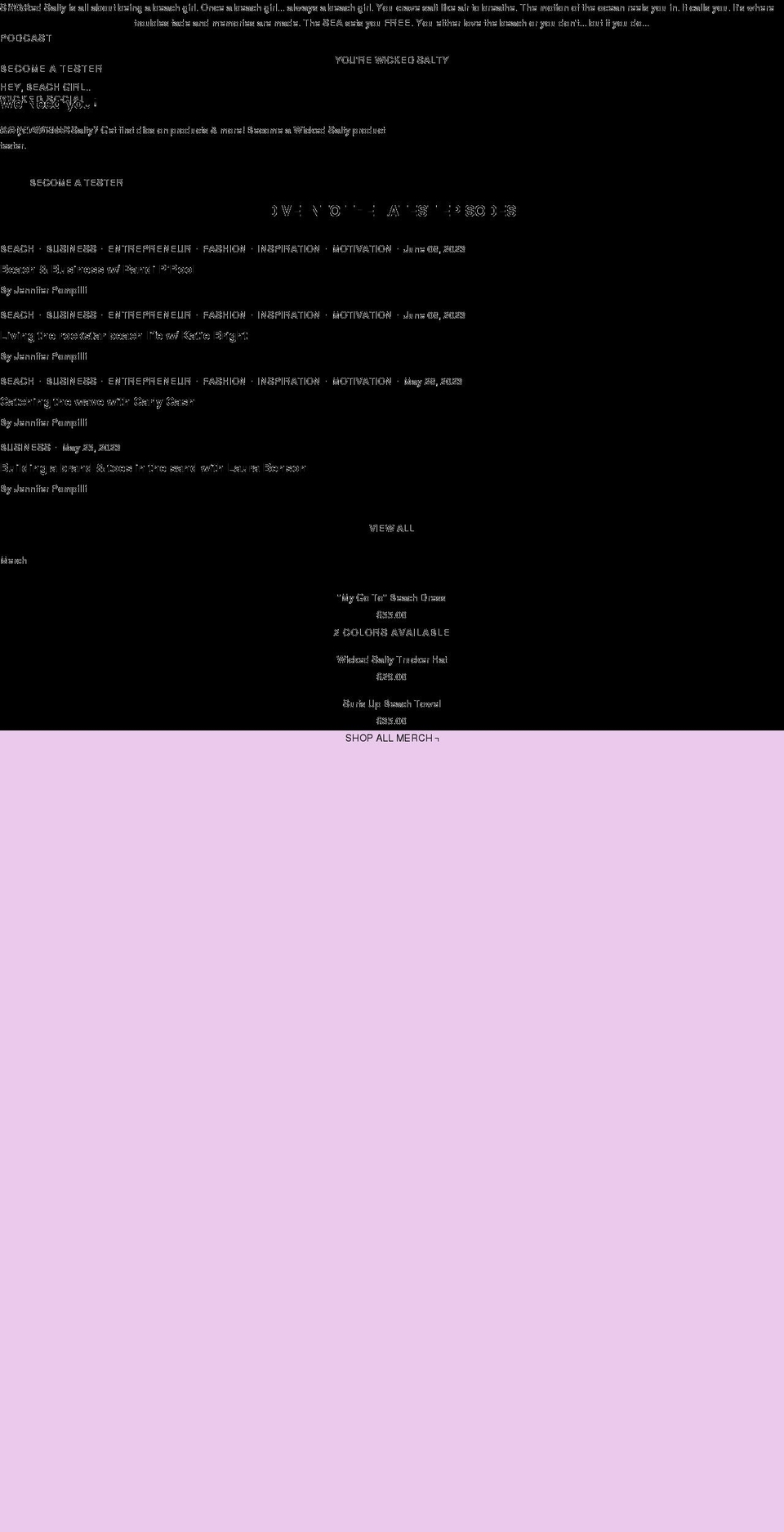 wickedsalty.com shopify website screenshot