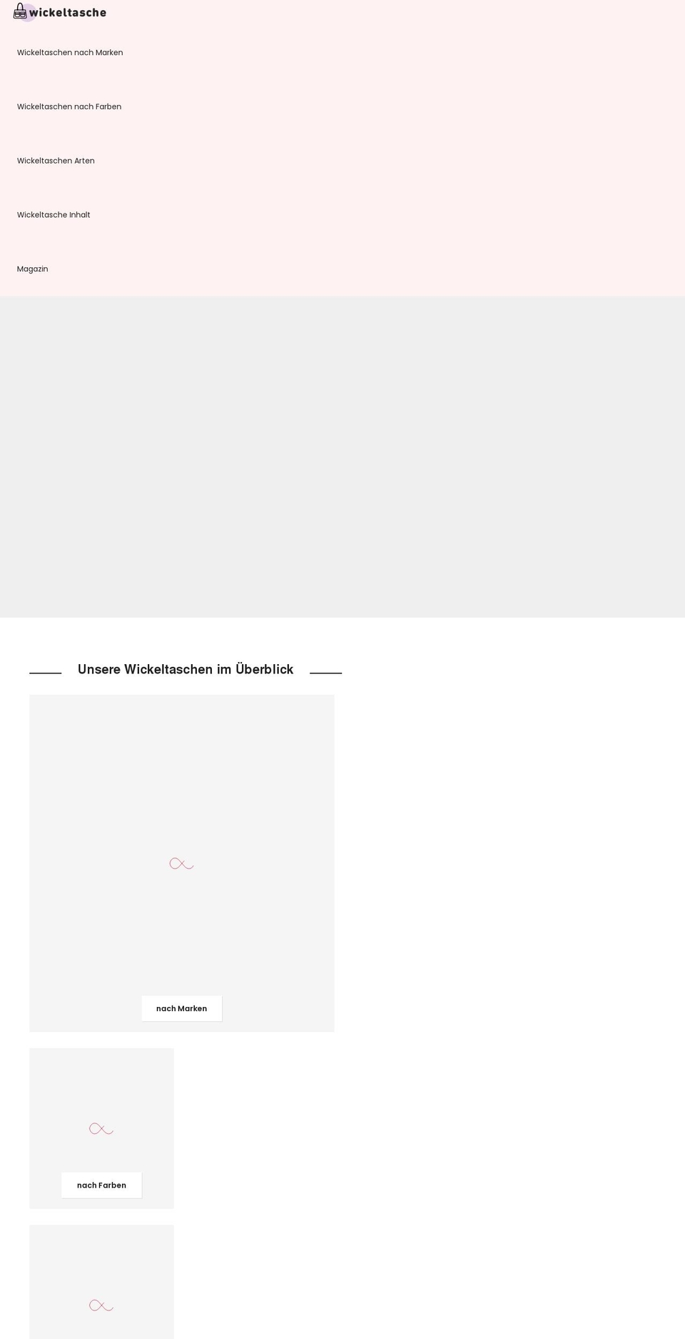 wickeltasche.de shopify website screenshot