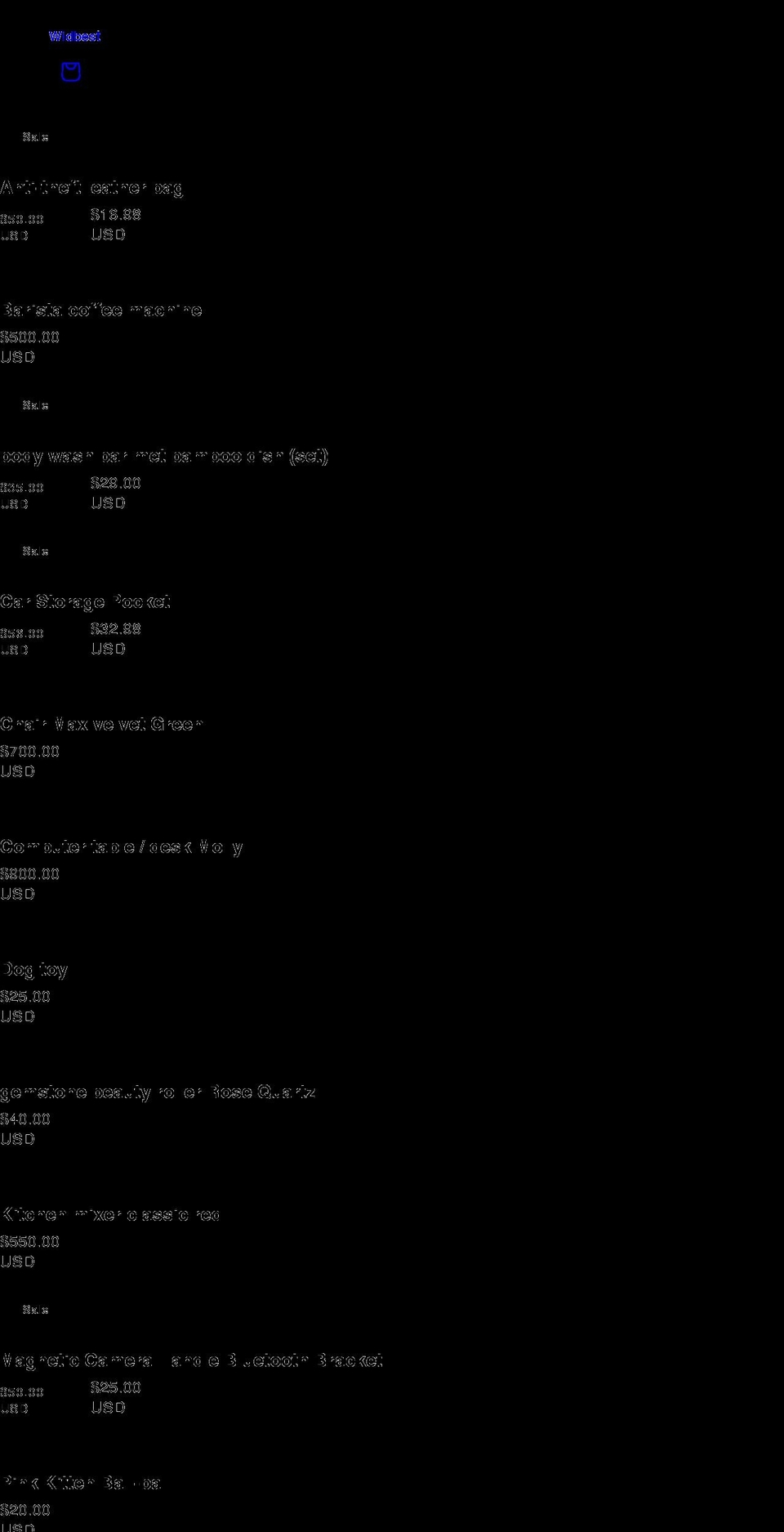 widbest.com shopify website screenshot