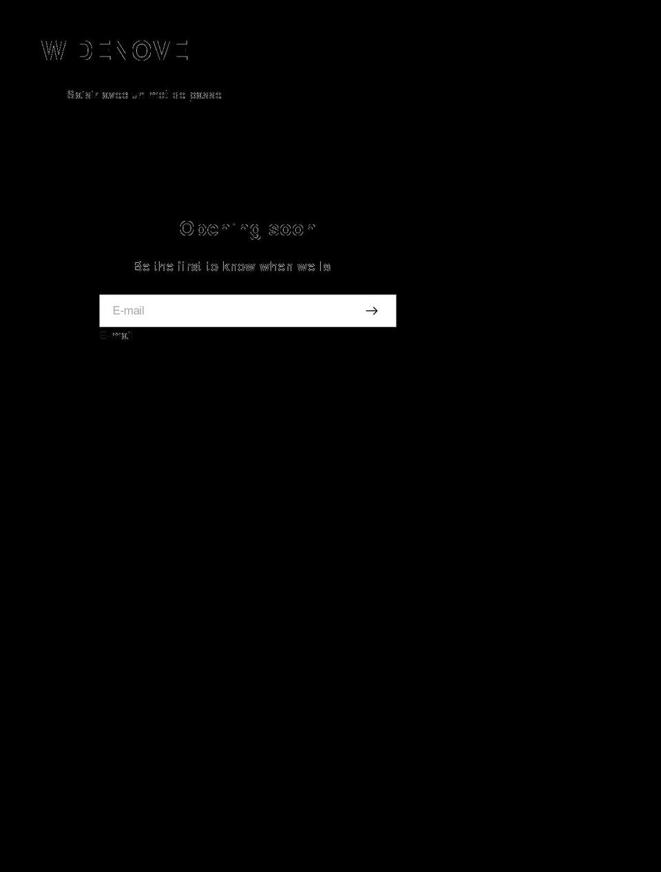 widenove.com shopify website screenshot