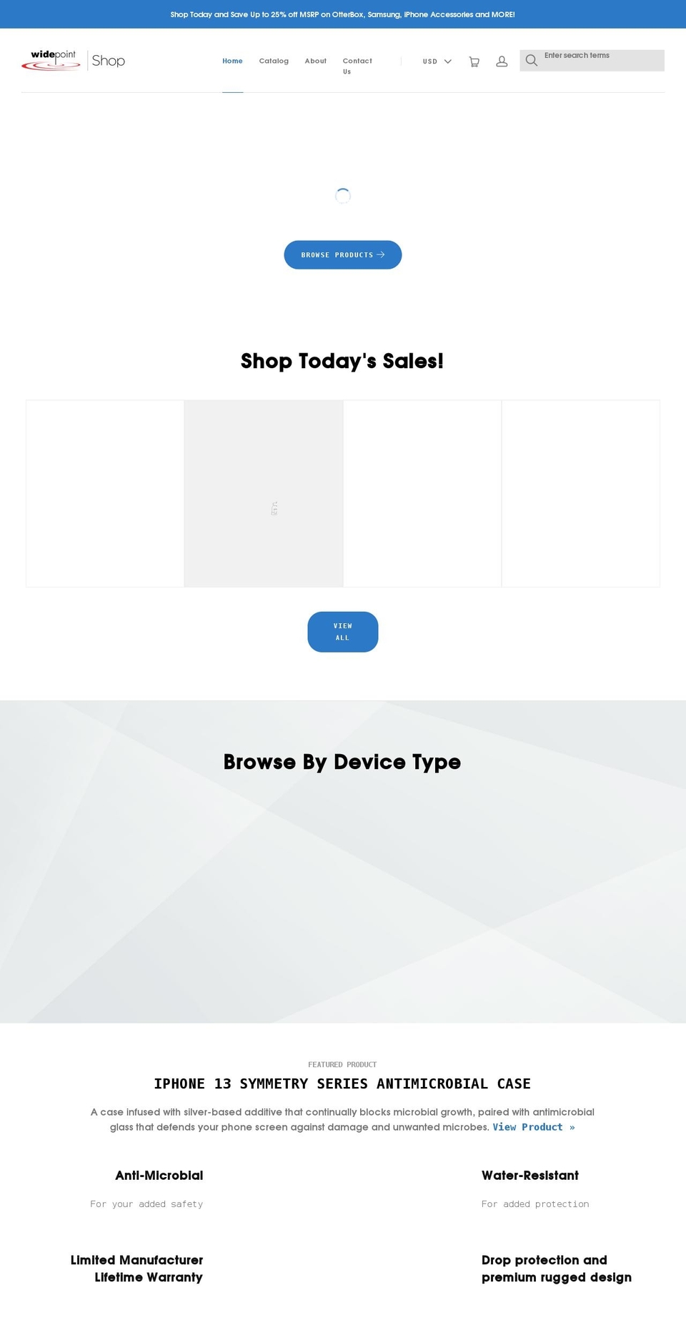 widepointmobile.com shopify website screenshot
