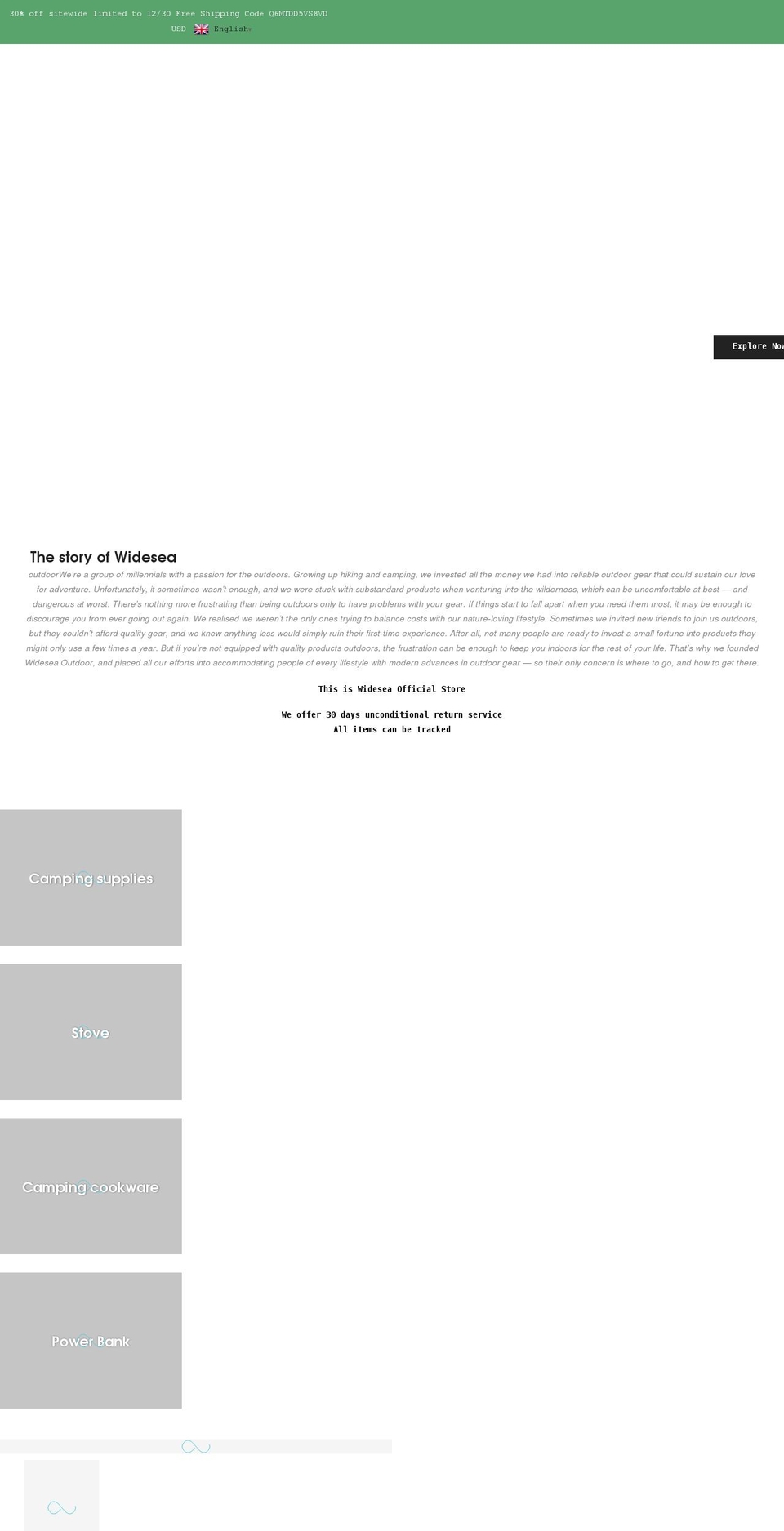 widesea.org shopify website screenshot