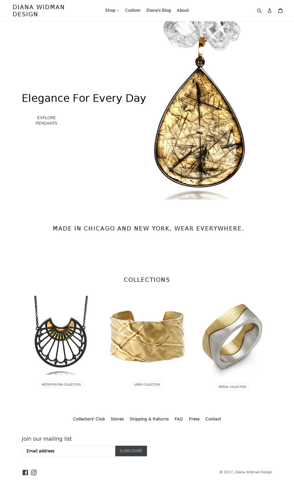 widmandesign.com shopify website screenshot