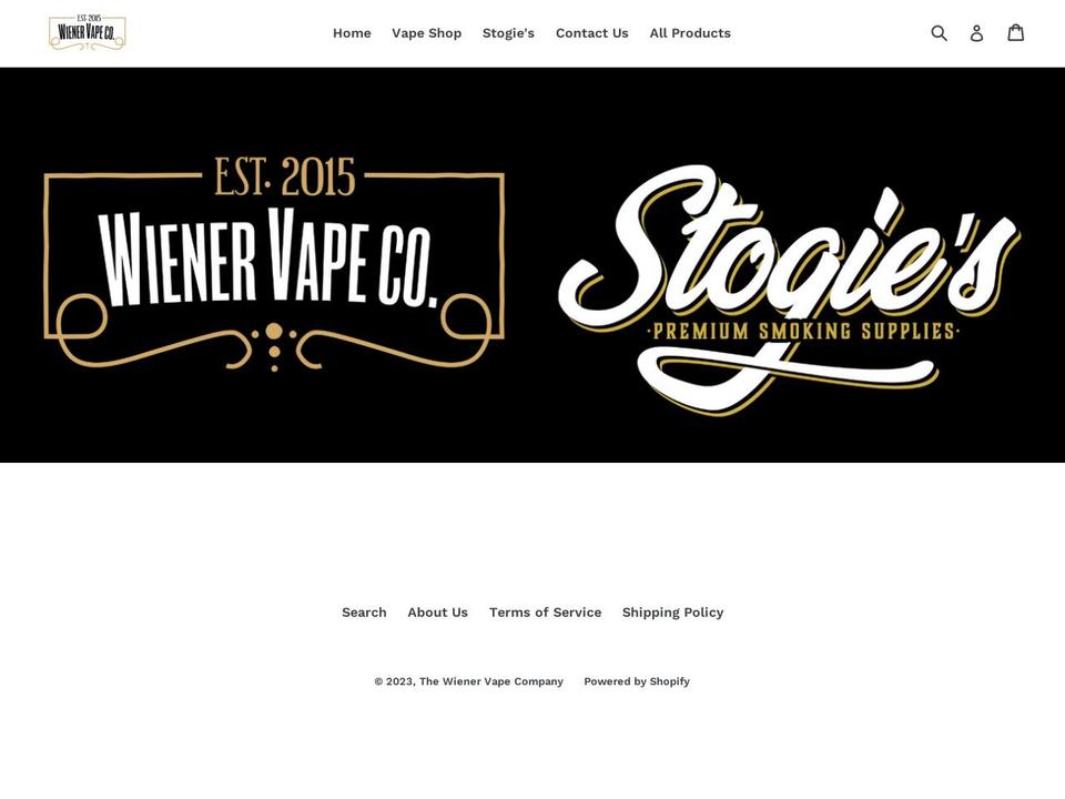 wienervapeshop.co.za shopify website screenshot