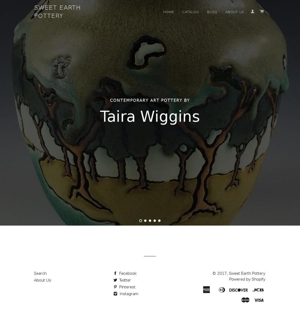 wigginspottery.com shopify website screenshot