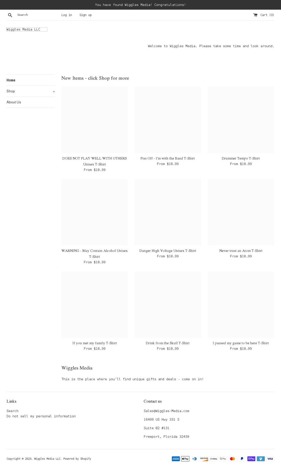 wiggles-media.com shopify website screenshot