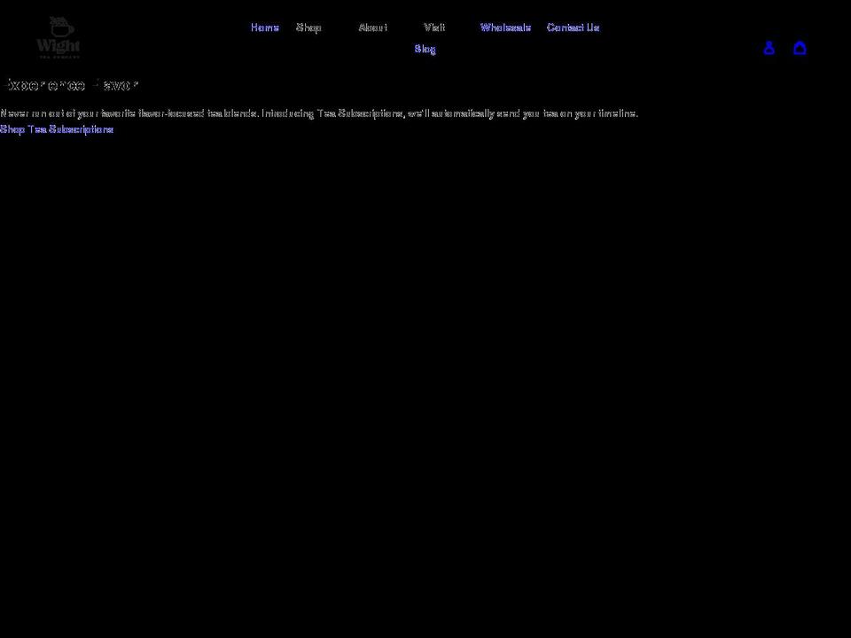wighttea.com shopify website screenshot