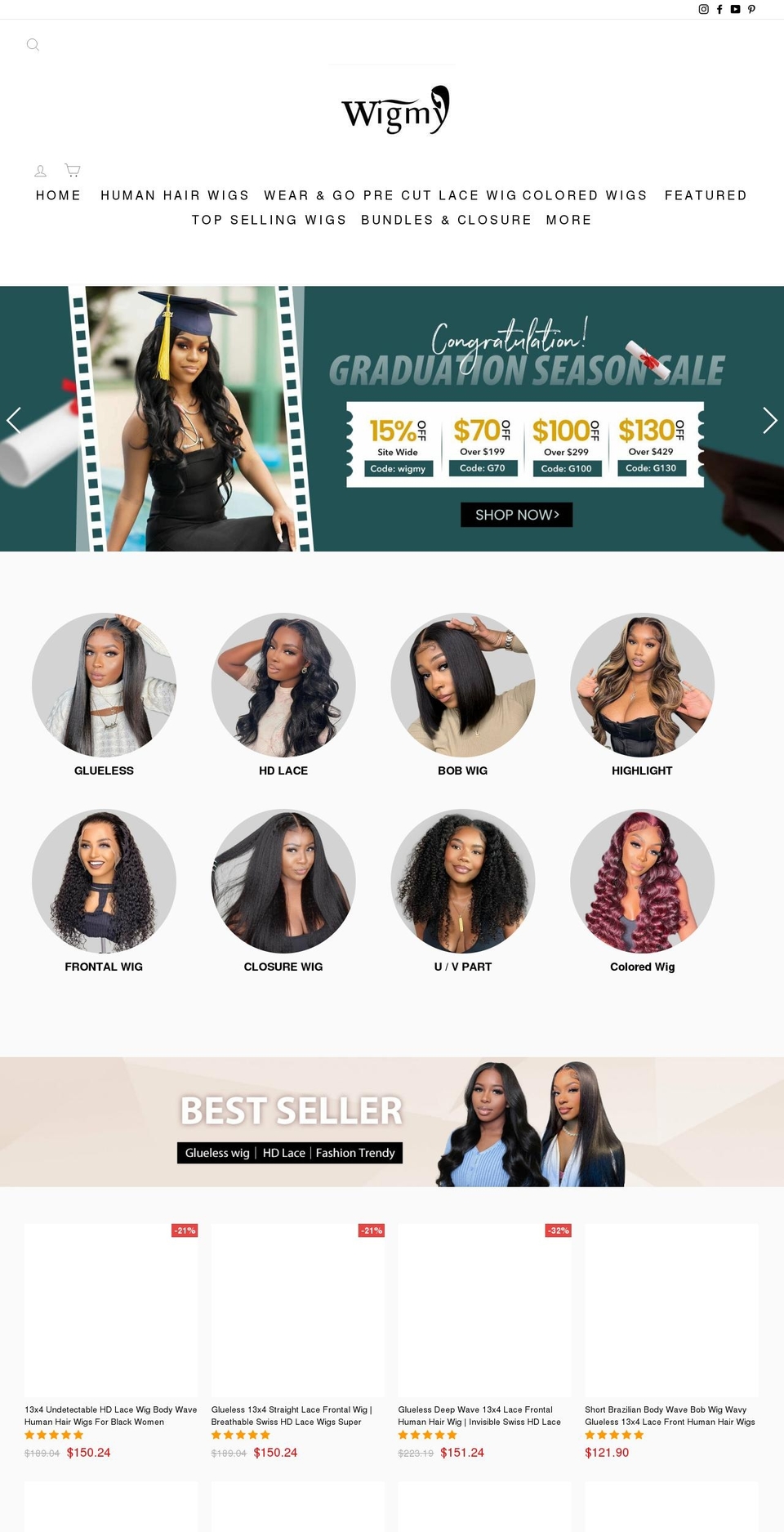 wigmy.com shopify website screenshot