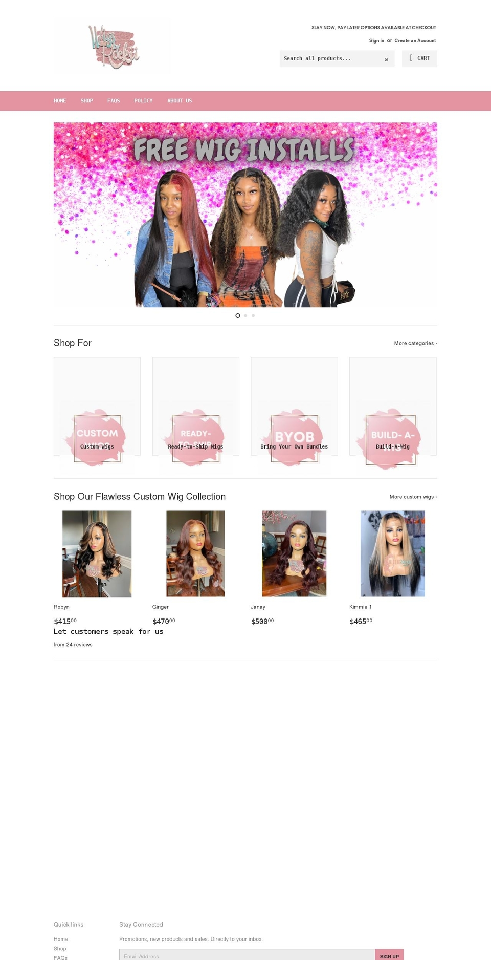 wigsbyrockii.com shopify website screenshot