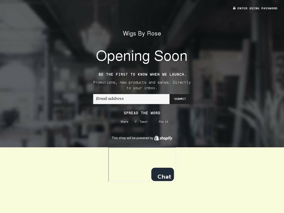 wigsbyrose.com shopify website screenshot
