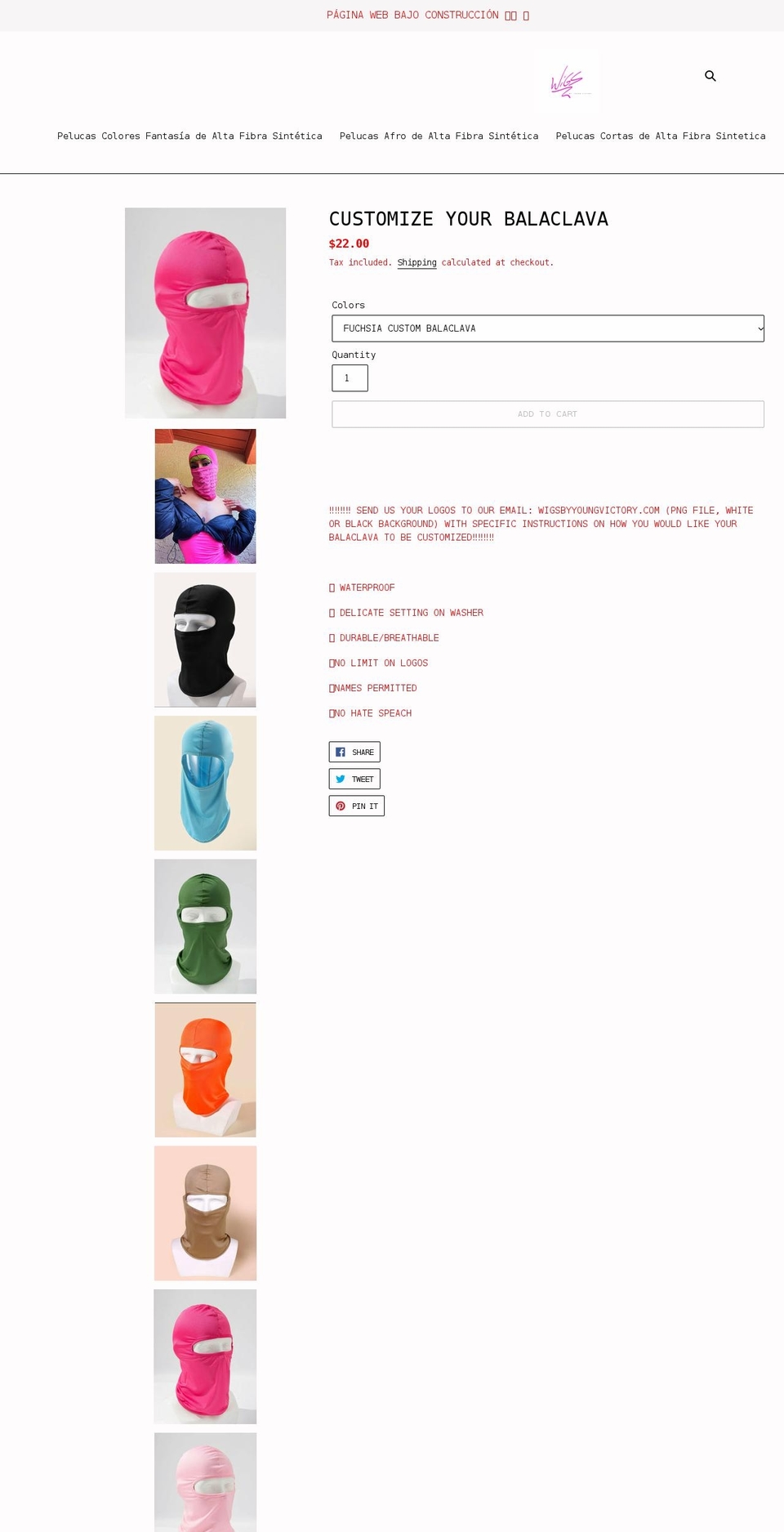 wigsbyyoungvictory.com shopify website screenshot