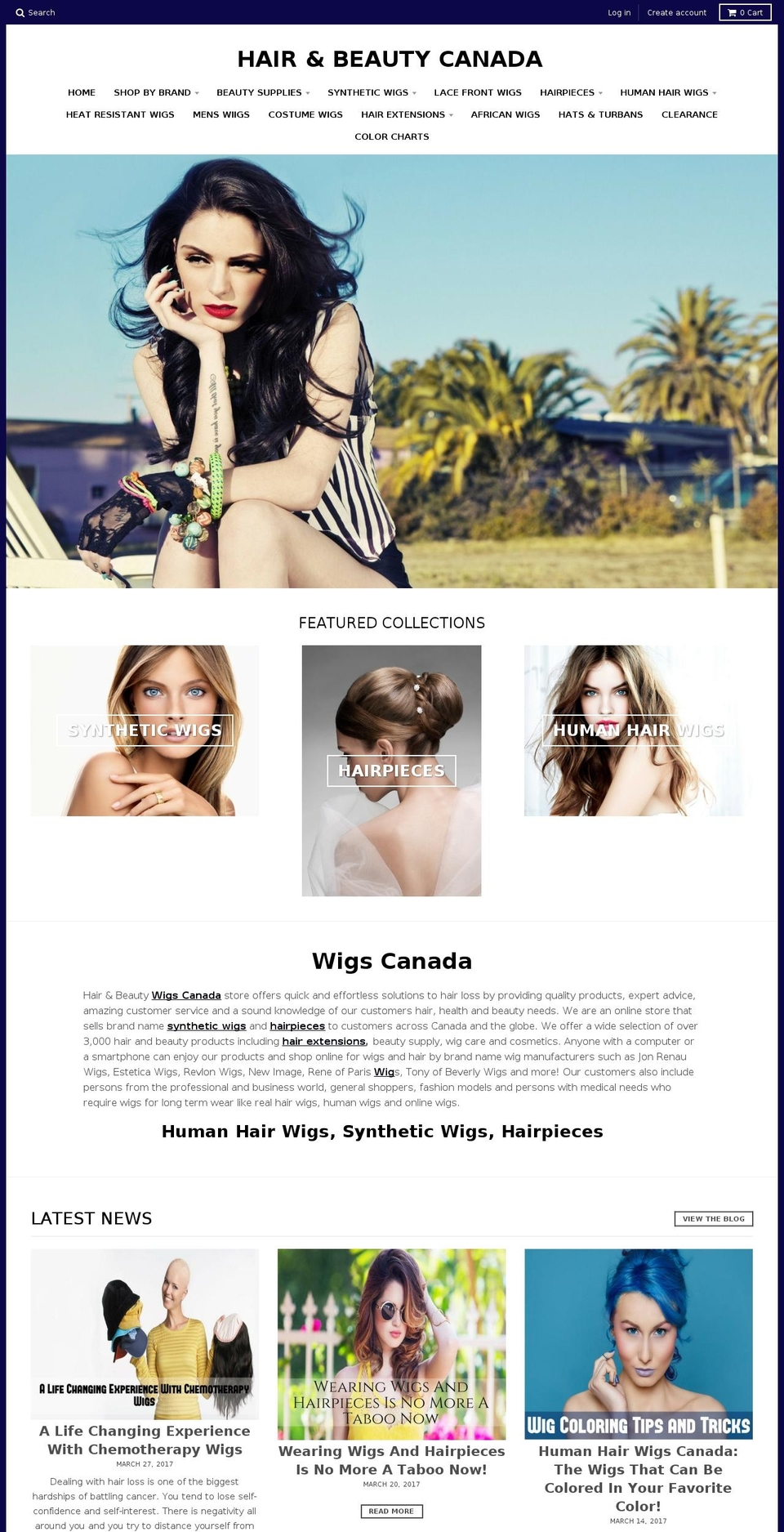 wigstorehairandbeautycanada.ca shopify website screenshot