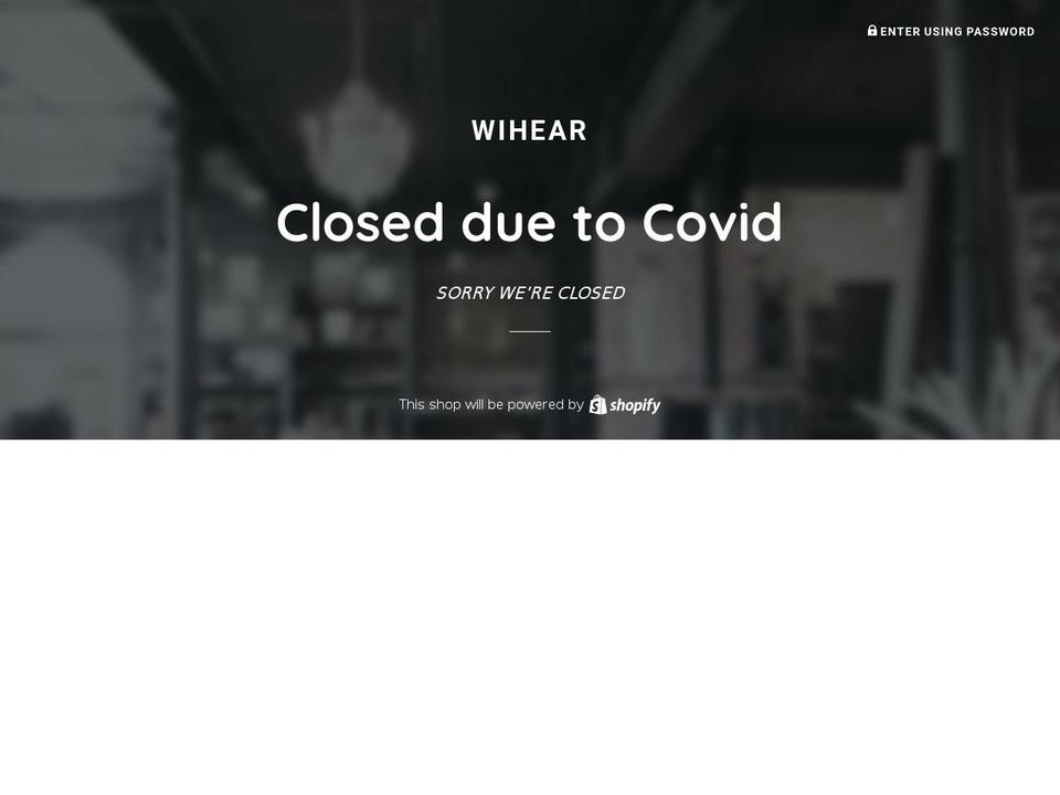 wihear.com shopify website screenshot