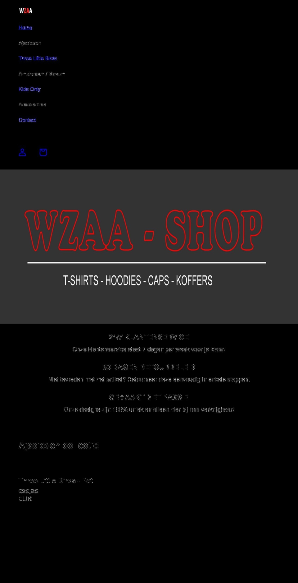 wijzijnajax.amsterdam shopify website screenshot