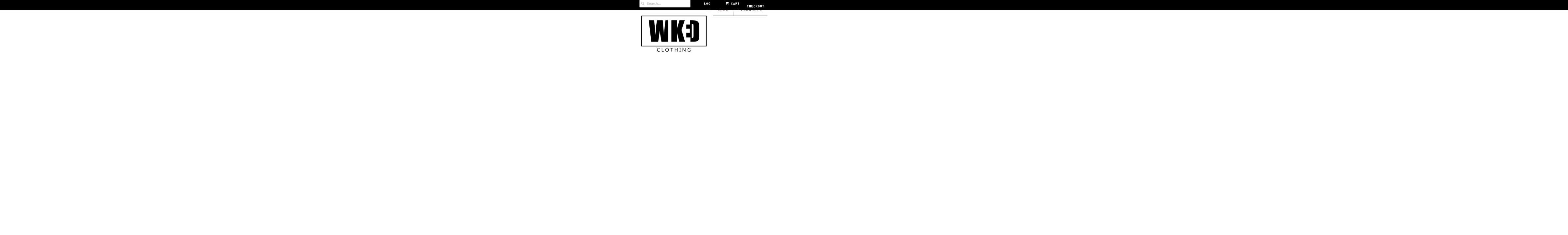 wikedclothing.com shopify website screenshot