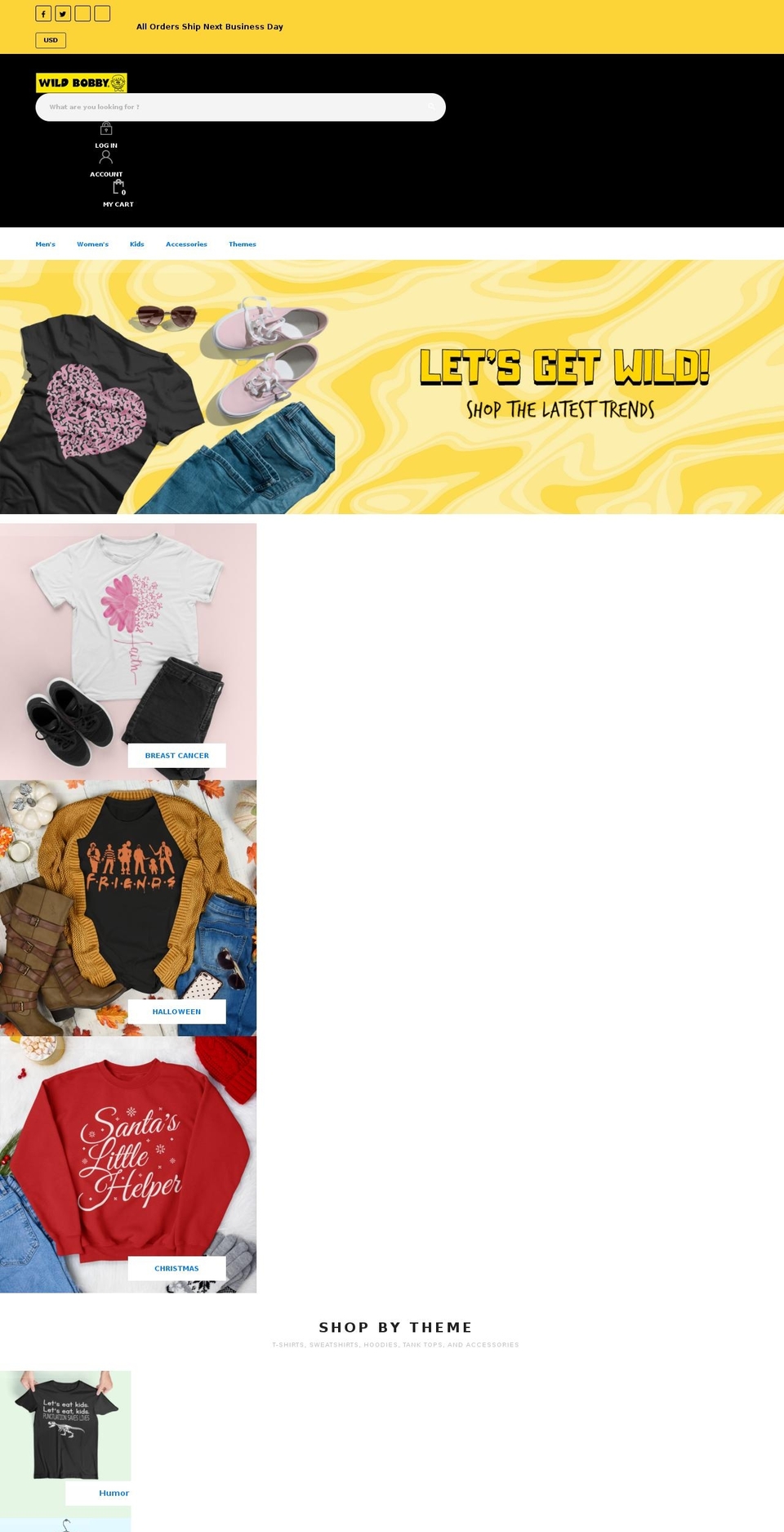 wild-bobby-usa.myshopify.com shopify website screenshot