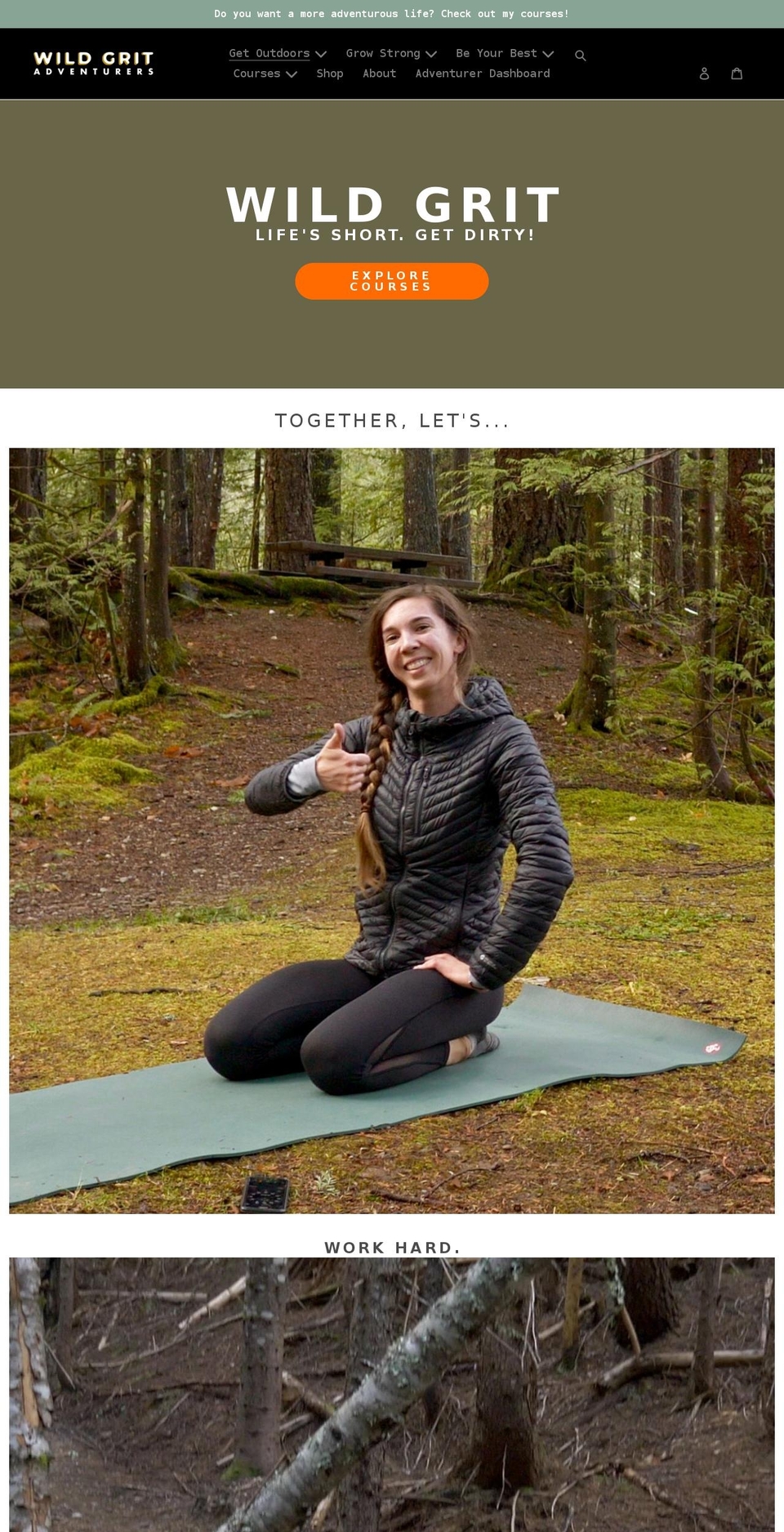 wild-grit.com shopify website screenshot