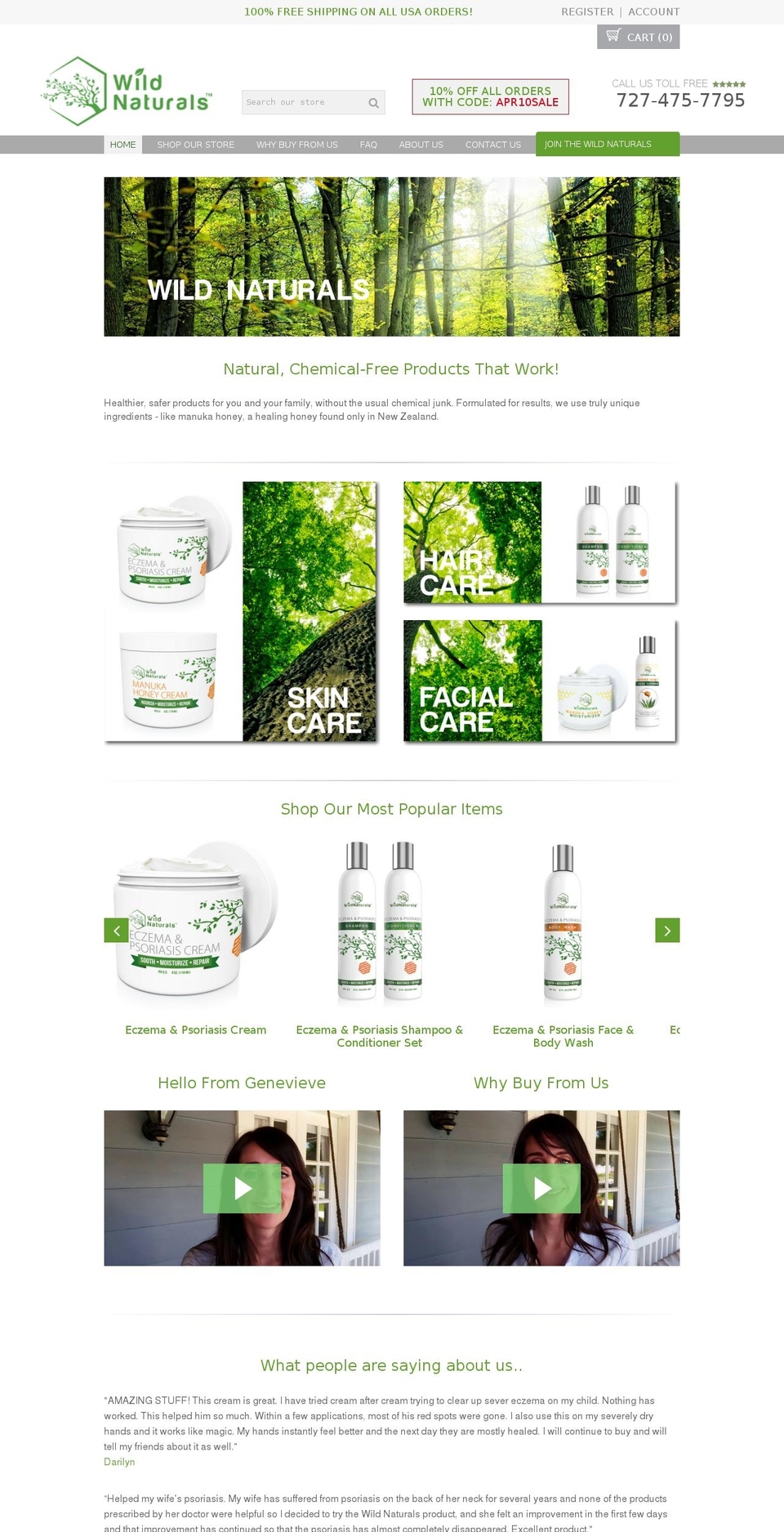 proven-profitable-theme-v8-6 Shopify theme site example wild-naturals.com