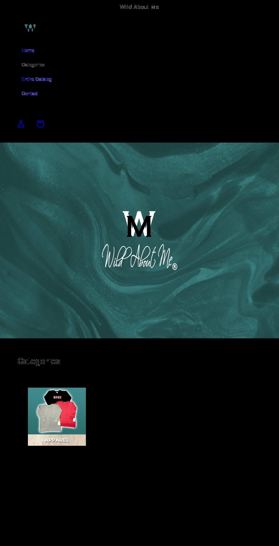 wildaboutme.com shopify website screenshot