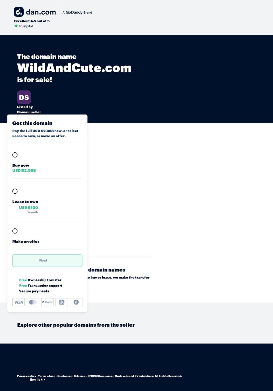 wildandcute.com shopify website screenshot