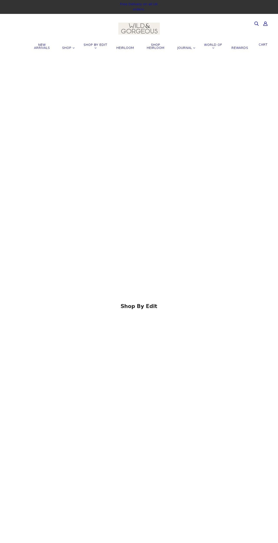 wildandgorgeous.com shopify website screenshot