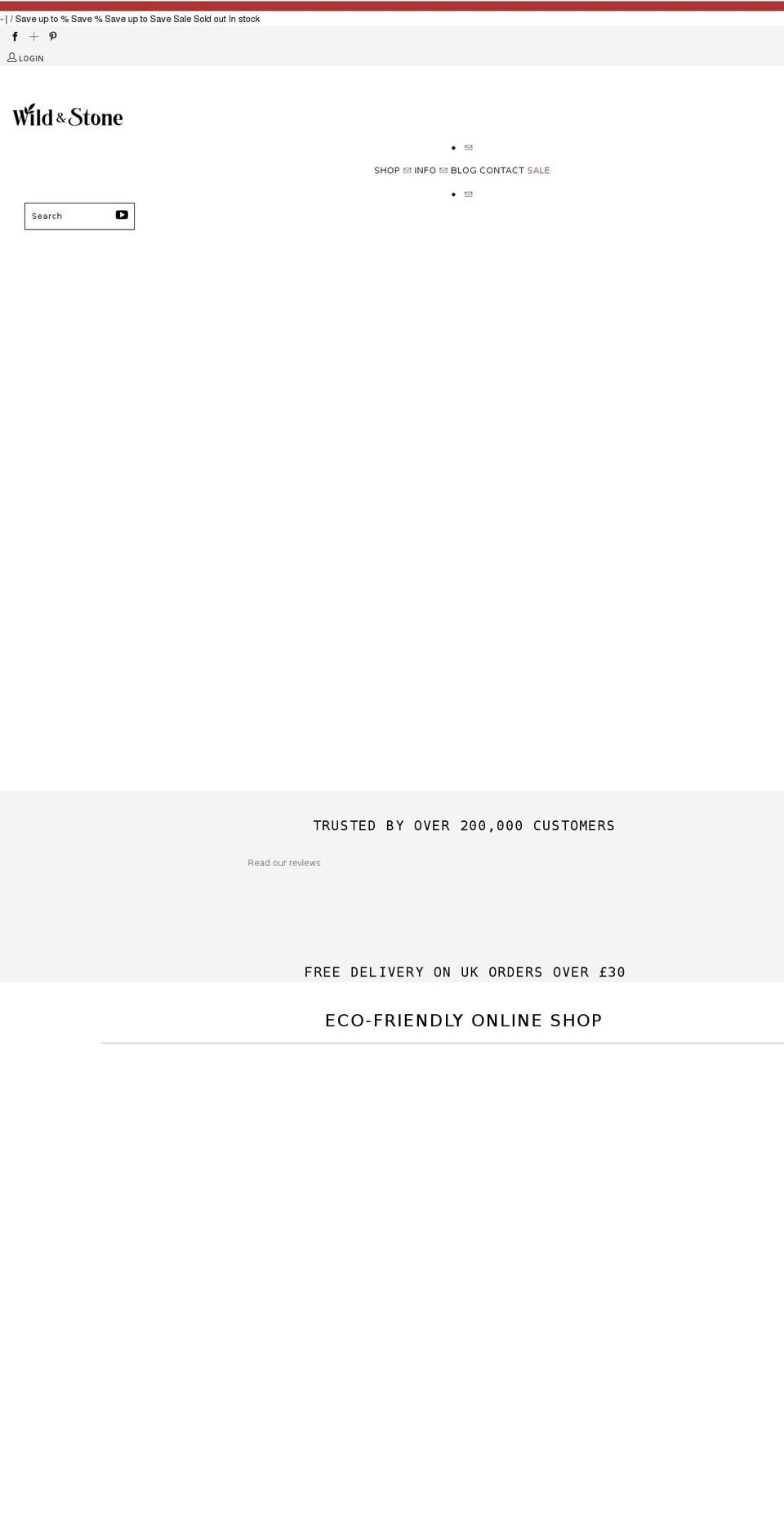 wildandstone.com shopify website screenshot