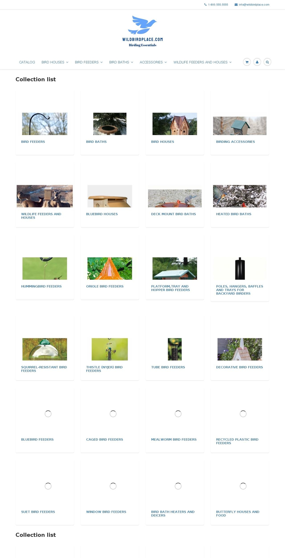 wildbirdplace.com shopify website screenshot