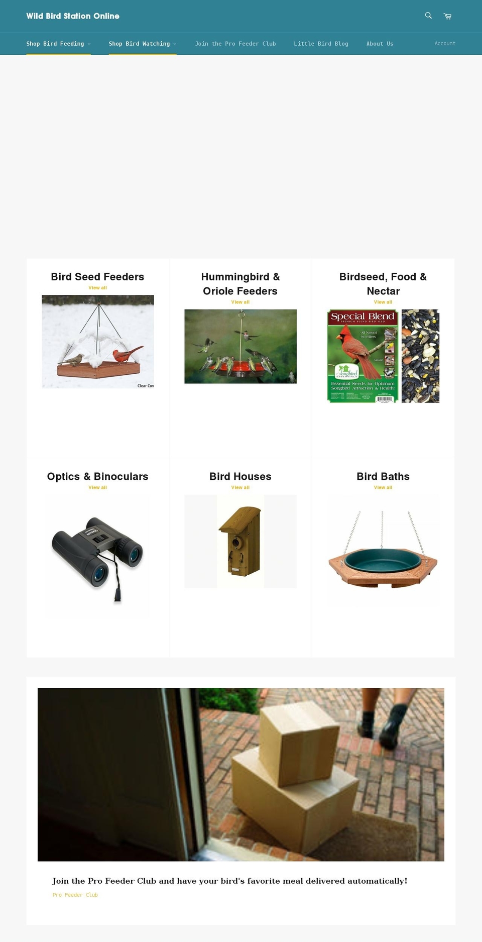 wildbirdstationonline.com shopify website screenshot