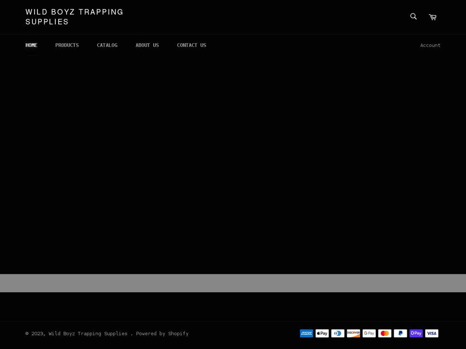 wildboyztrapping.com shopify website screenshot