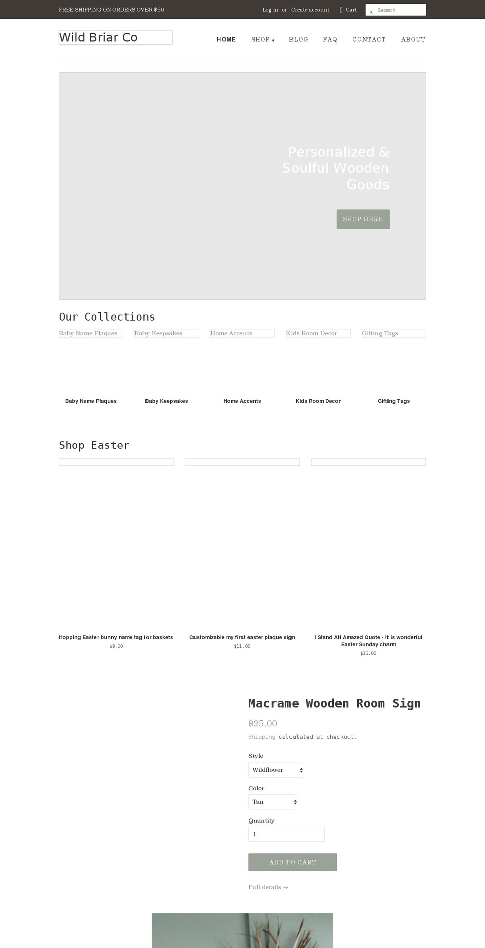 wildbriarco.com shopify website screenshot