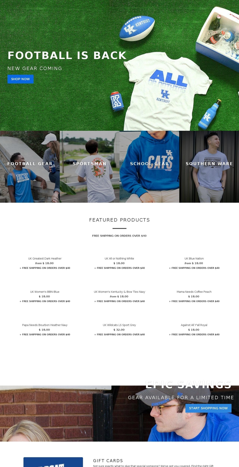 wildcat-wearhouse.myshopify.com shopify website screenshot