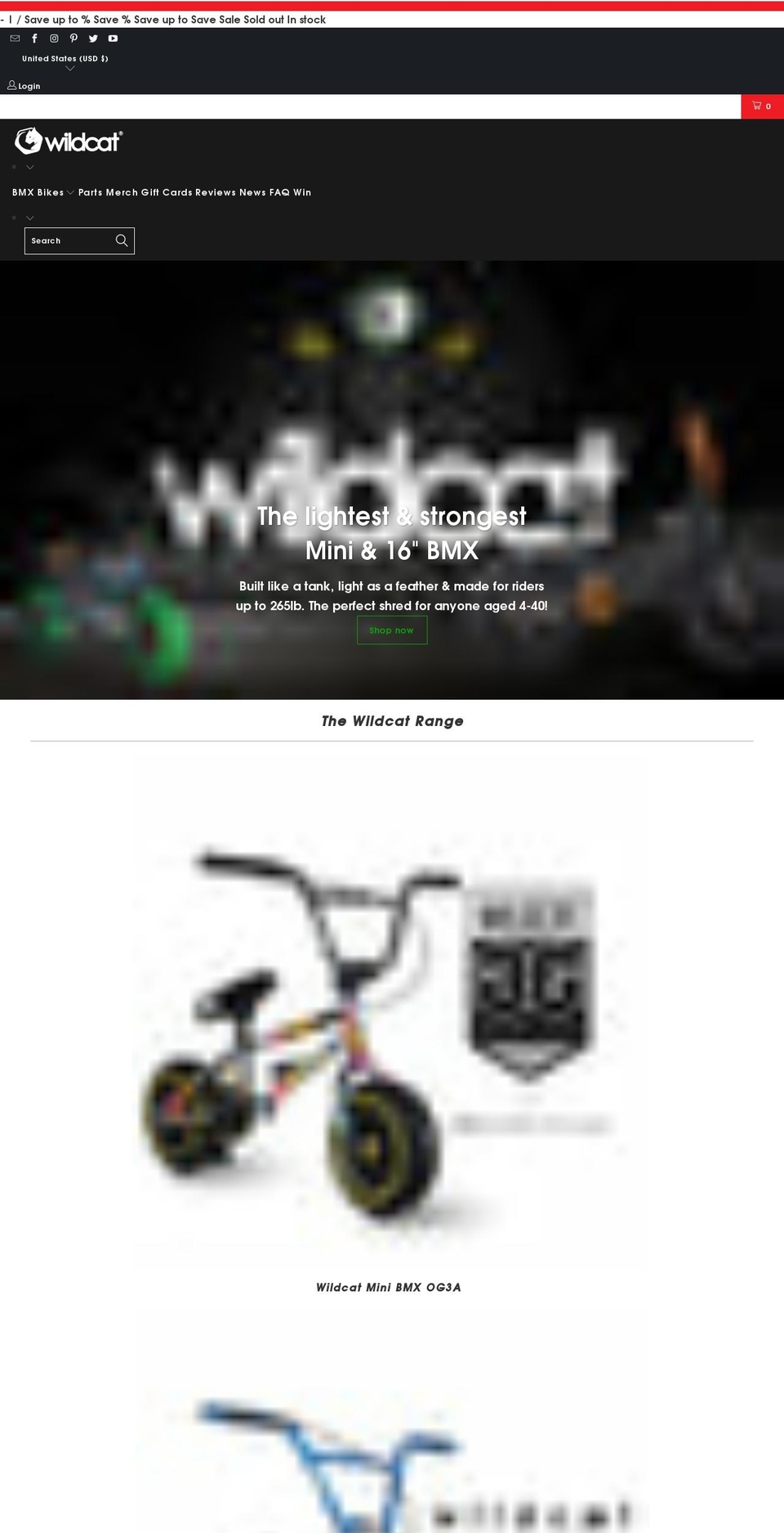wildcatmini.com shopify website screenshot