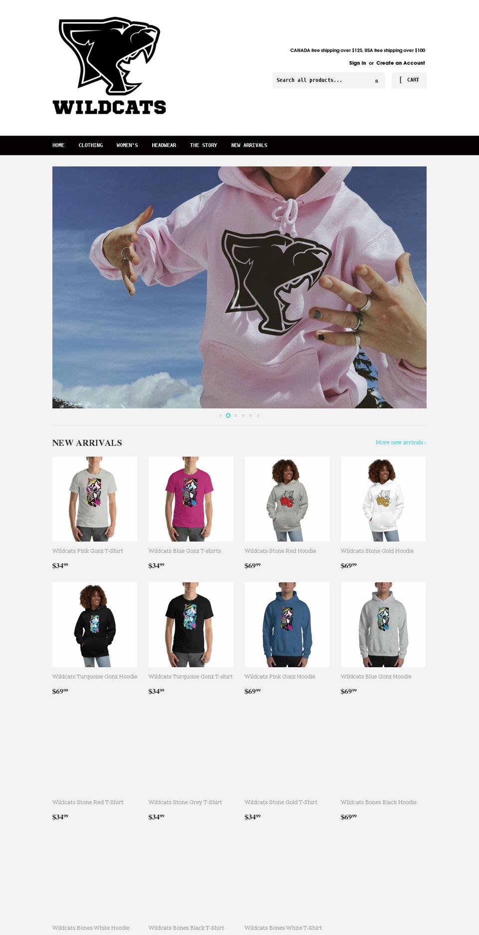 wildcatsog.com shopify website screenshot