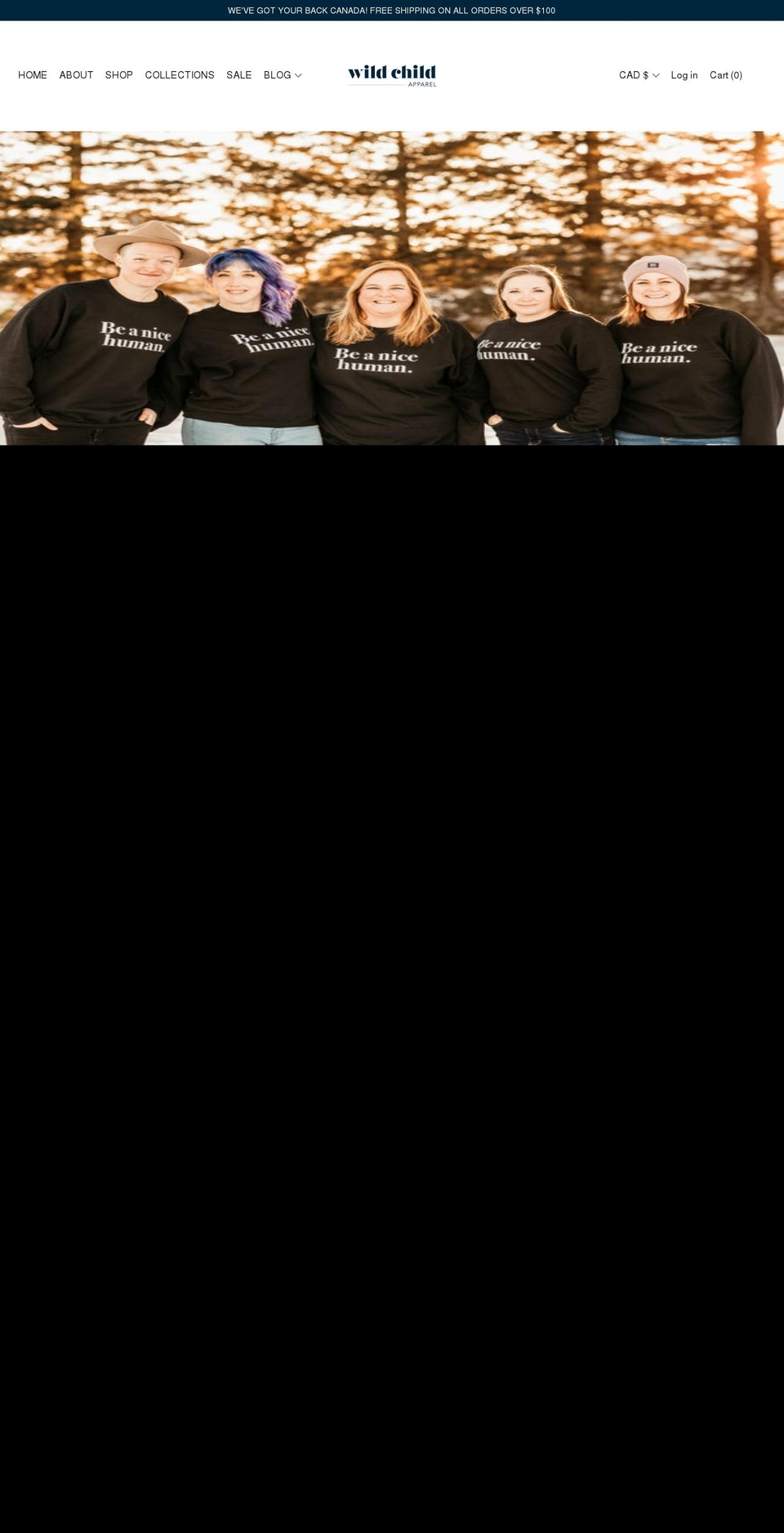 wildchildapparel.com shopify website screenshot