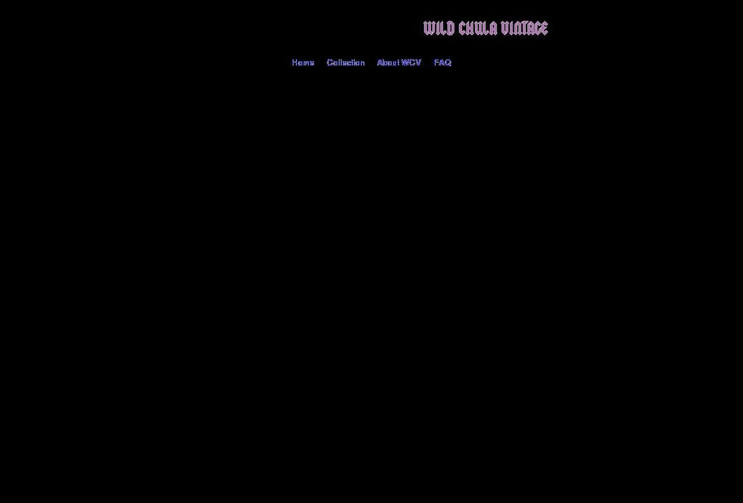 wildchulavintage.com shopify website screenshot