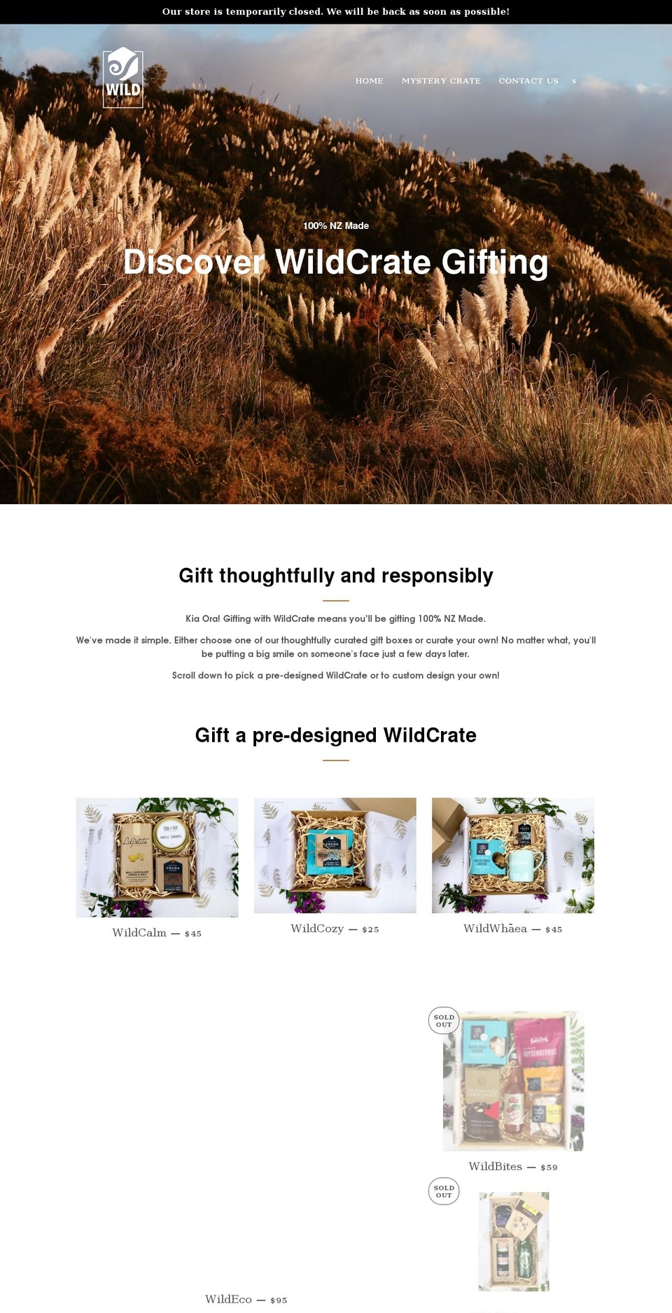 wildcrate.com shopify website screenshot