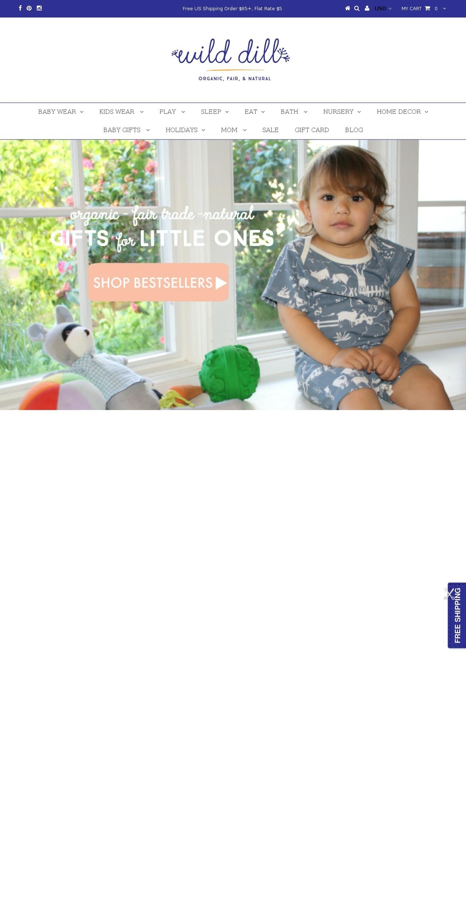 wilddill.com shopify website screenshot