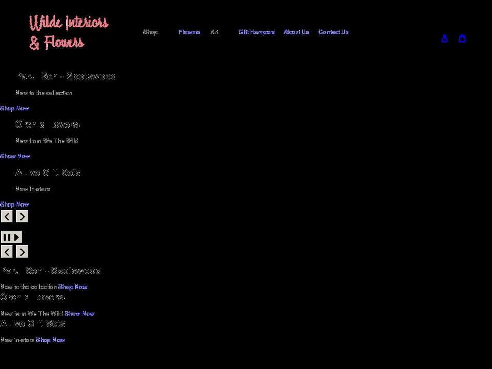 wildeinteriors.com.au shopify website screenshot