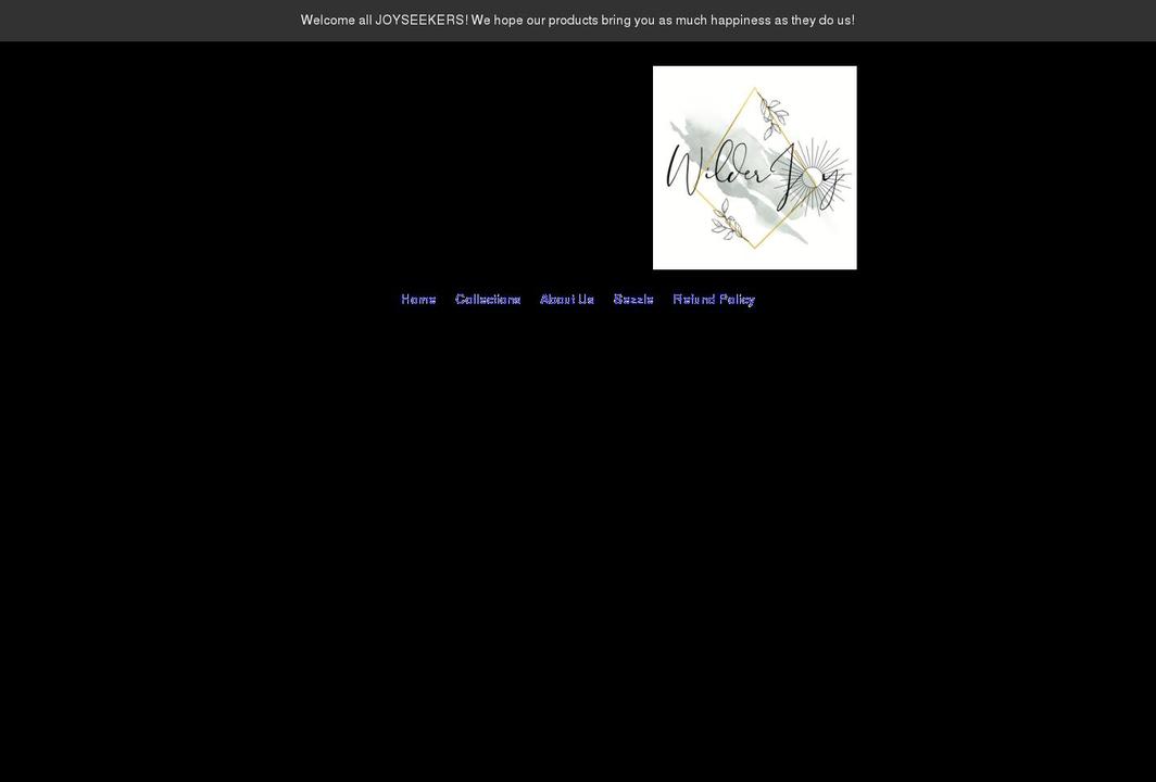 wilderjoyboutique.com shopify website screenshot