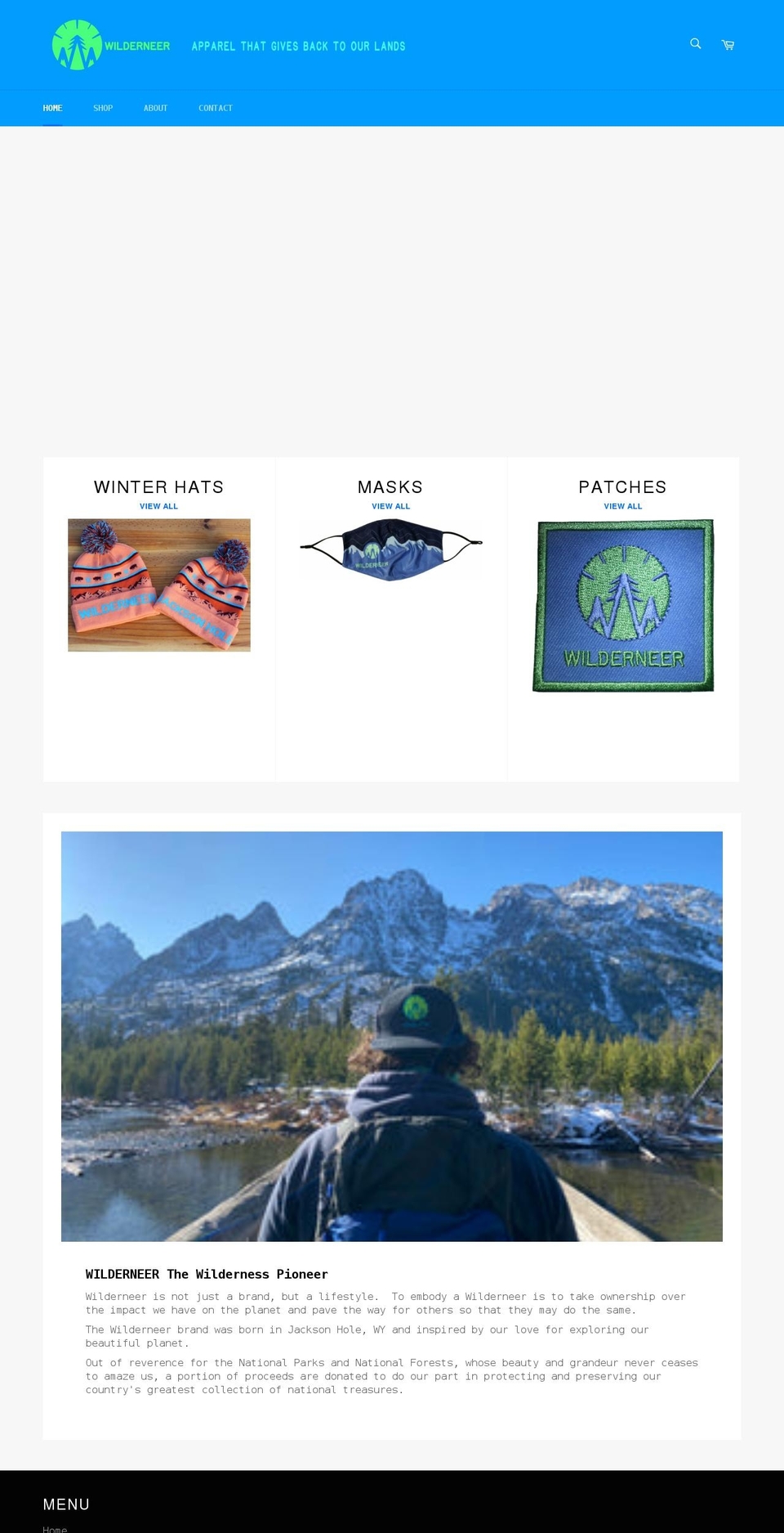 wilderneer.com shopify website screenshot