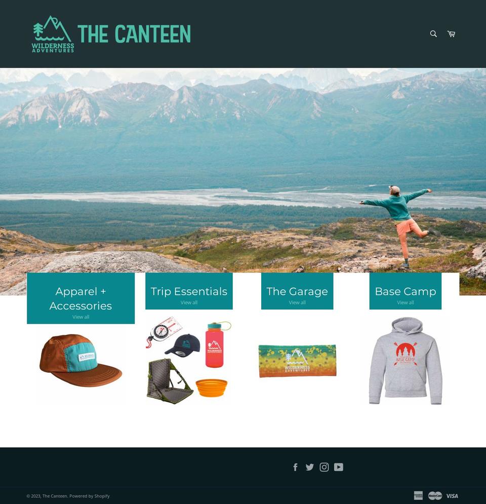 wilderness-adventures-logo-items.myshopify.com shopify website screenshot