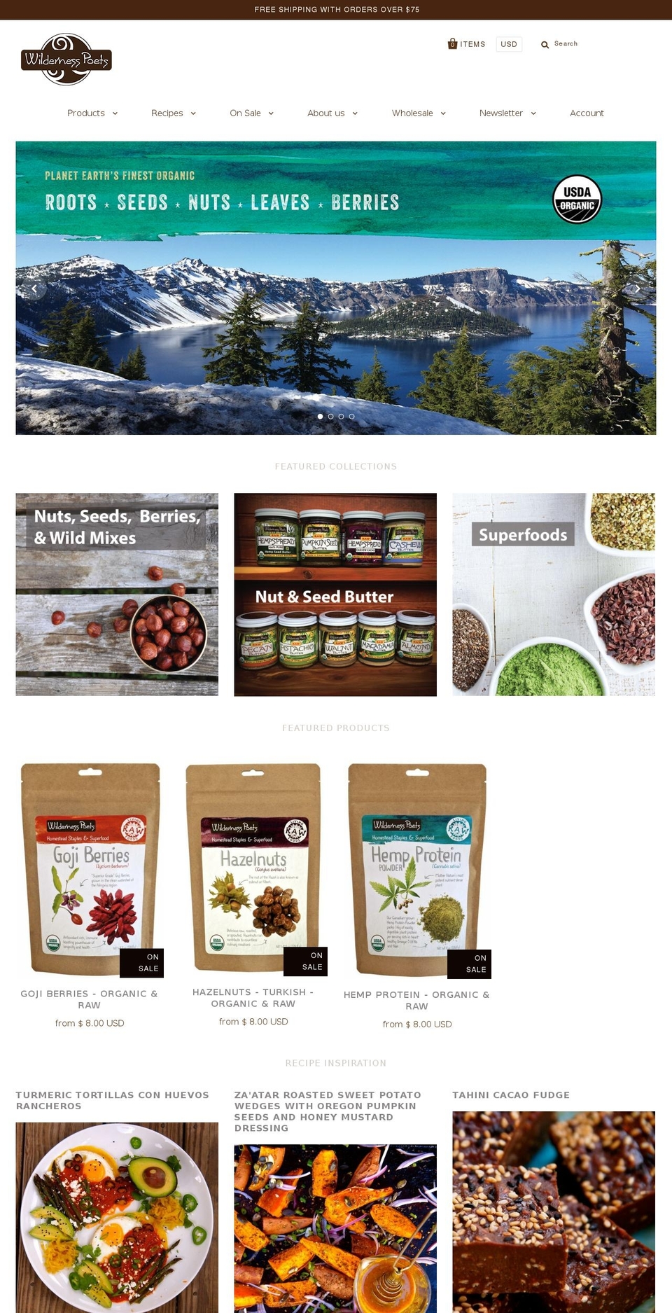 wildernesspoets.com shopify website screenshot