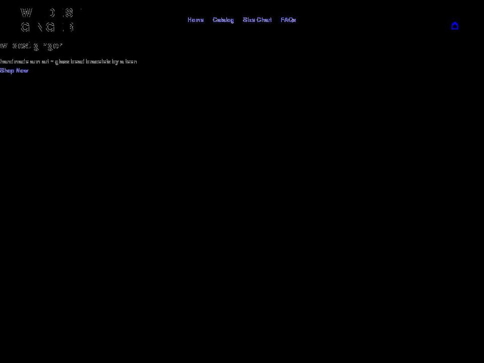 wildestginger.com shopify website screenshot